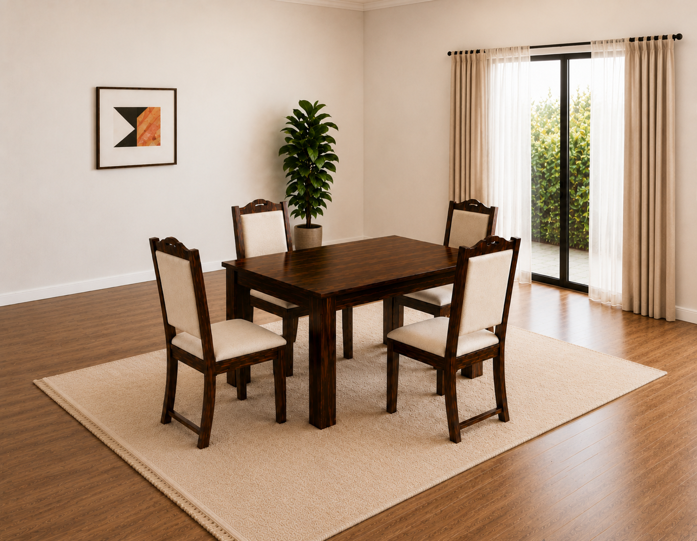 Marble Top 4-Seater Dining